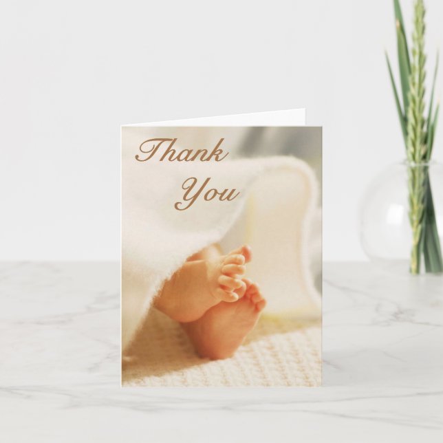 De Agradecimiento Baby Gracias, tarjeta (Anverso)