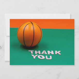 De Agradecimiento Baloncesto Gracias tarjeta
