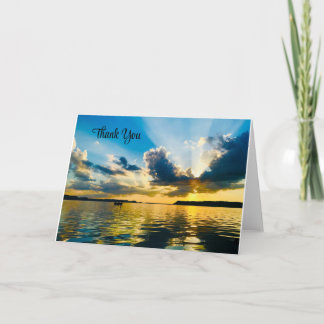 De Agradecimiento Blank Gracias Tarjeta Hermosa Sunset