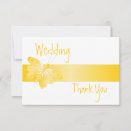 De Agradecimiento Boda Gracias Tarjeta Mariposa Amarilla