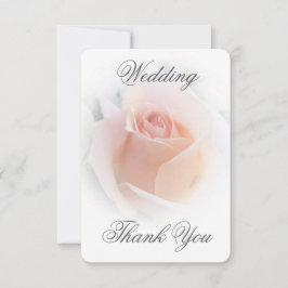 De Agradecimiento Boda Gracias Tarjeta Rosa Rosebud