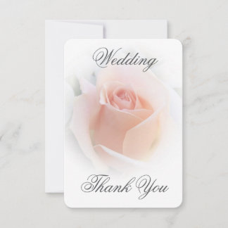 De Agradecimiento Boda Gracias Tarjeta Rosa Rosebud