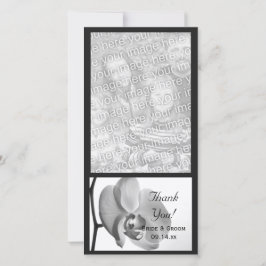 De Agradecimiento Boda Orquídea Blanca Gracias Tarjeta Fotográfica