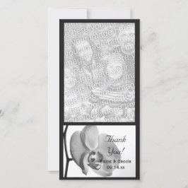De Agradecimiento Boda Orquídea Blanca Gracias Tarjeta Fotográfica