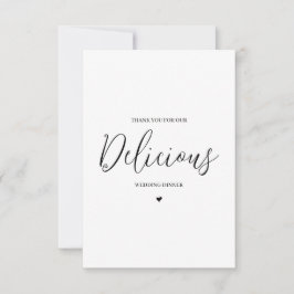 De Agradecimiento Boda Proveedor Gracias Tarjeta - Caterer