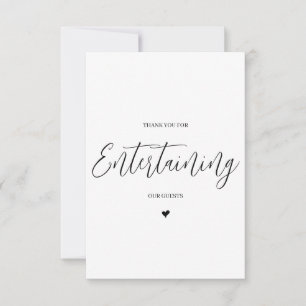 De Agradecimiento Boda Proveedor Gracias Tarjeta - DJ/Banda