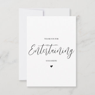 De Agradecimiento Boda Proveedor Gracias Tarjeta - DJ/Banda