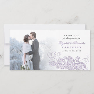 De Agradecimiento Boho Floral Paisley Boda Gracias Tarjeta Fotográfi