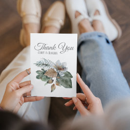 De Agradecimiento Bonito Boho Bouquet Boda Gracias Tarjeta Flat