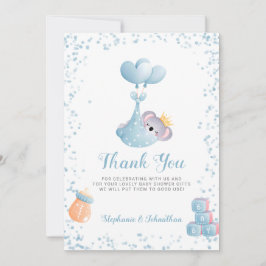 De Agradecimiento Boy Koala Bear Blue Gracias Tarjeta Baby Shower