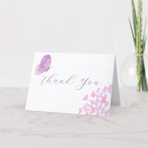 De Agradecimiento Butterflies Gracias Tarjeta