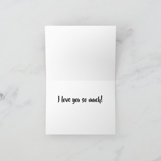 De Agradecimiento Cactus Flor doblada Te Amo Tarjeta 4x5.6 (Interior)