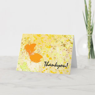 De Agradecimiento California Poppies Thankyou! Tarjeta