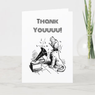 De Agradecimiento Canto Perro Gracias, Personalizado Saludo, Tarjeta
