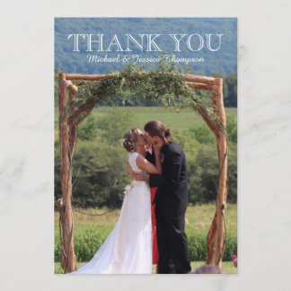 De Agradecimiento Chalkboard Floral Boda GRACIAS Tarjeta