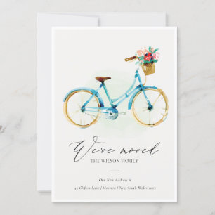 De Agradecimiento Ciclo floral amarillo rosa azul con tarjeta móvil