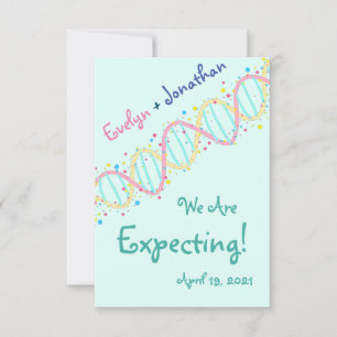 De Agradecimiento Colorido ADN pastel que esperamos una tarjeta para