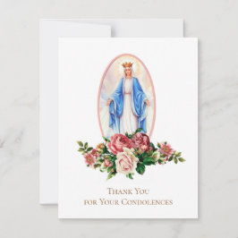 De Agradecimiento Compatía funeraria católica Tarjeta sagrada gracia