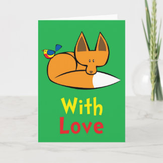 De Agradecimiento con la tarjeta del amor