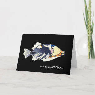 De Agradecimiento Con tarjeta OCEAN personalizado humu