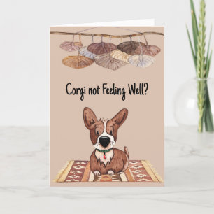 De Agradecimiento Corgi Salir Bien Pronto Tarjeta