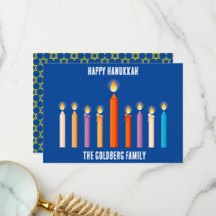 De Agradecimiento Crea tu propia tarjeta Hanukkah feliz