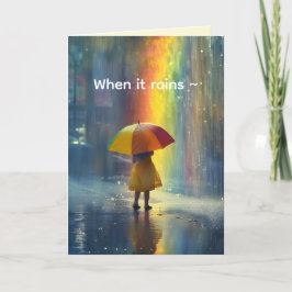 DE AGRADECIMIENTO CUANDO LLUEVE - CONSIGA UNA TARJETA BIEN