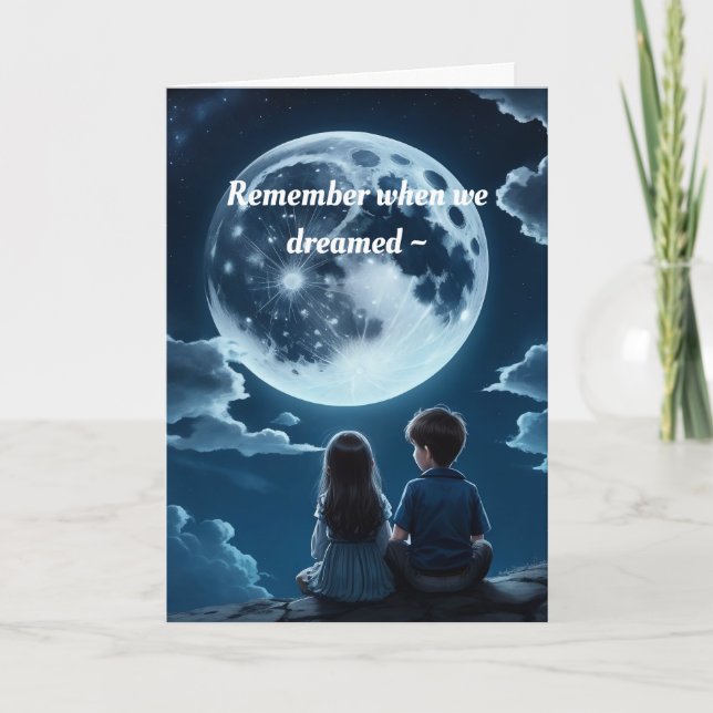 DE AGRADECIMIENTO CUANDO SOÑAMOS TARJETA ANIVERSARIA (Anverso)