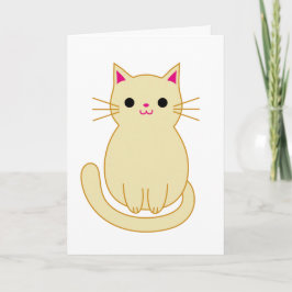 De Agradecimiento Cute Cat Gracias tarjeta
