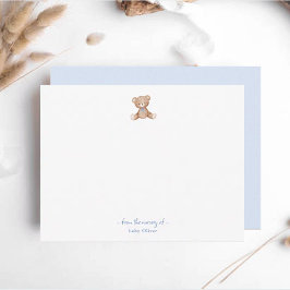 De Agradecimiento Cute Teddy Bear Niño Gracias tarjeta