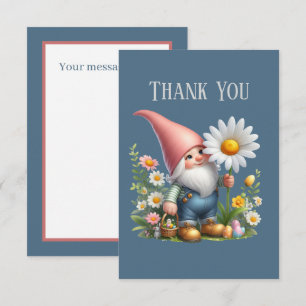 De Agradecimiento Cuto Gnome añadir mensaje Gracias Tarjeta