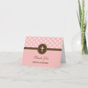 De Agradecimiento Deliciosos puntos Gracias Tarjeta - Rosa