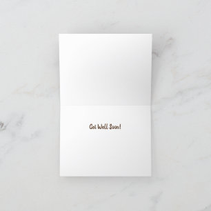 De Agradecimiento DIVERSIÓN CHICKEN BIEN Pronto tarjeta doblada