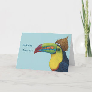 De Agradecimiento Divertido BEAK porque te quiero tarjeta