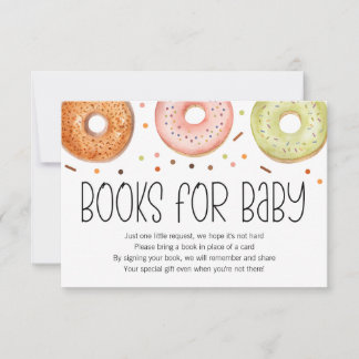 De Agradecimiento Donut Baby Sprinkle Books para la tarjeta para el 