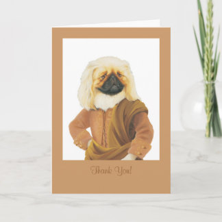De Agradecimiento DR.090 Pekingese, ¡Gracias! Tarjeta