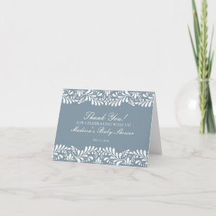 De Agradecimiento Dusty Blue Talavera Tile Fiesta Gracias Tarjeta