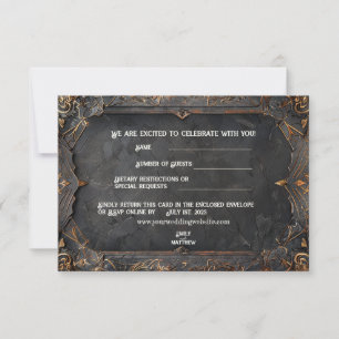 De Agradecimiento Dwarven Splendor Fantasy Boda Gracias Tarjeta