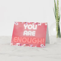 ¡Eres Suficiente! Tarjeta mediana