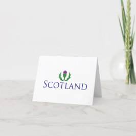 De Agradecimiento Escocia con tarjeta Thistle Note