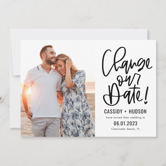 De Agradecimiento Escritura Funky Color Editable Cambiar La Tarjeta  (Anverso)