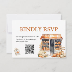 De Agradecimiento Está fuera del mercado con la tarjeta QR Rsvp Show