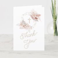 evento religioso floral Gracias tarjeta