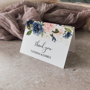 De Agradecimiento Exquisito Fall Floral Gracias Tarjeta
