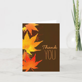 De Agradecimiento Fall Maple Boda Celebración Gracias Tarjeta