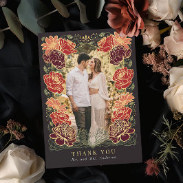 De Agradecimiento Fantasía Encantada Boda Jardín Gracias Tarjeta