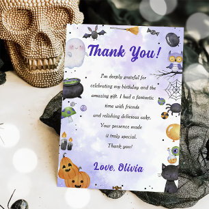 De Agradecimiento Fantasma Halloween Fiesta fantasma lindo Tarjeta d