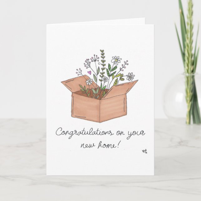 De Agradecimiento Felicitaciones nueva tarjeta residencial (Anverso)