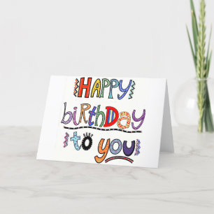De Agradecimiento Feliz Cumpleaños Saludo Doblado. Tarjeta