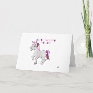 De Agradecimiento Feliz cumpleaños, tarjeta Unicorn 2